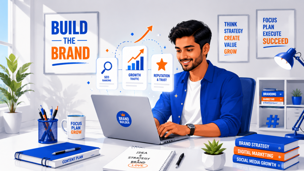Professional creating digital marketing strategies at the best digital marketing course