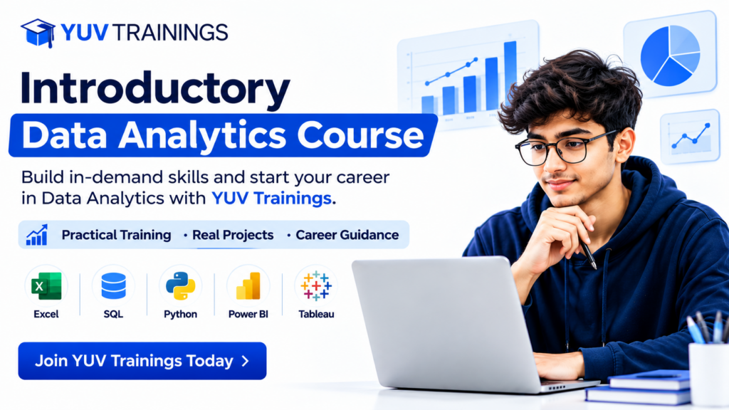 https://yuvtrainings.com/introductory-data-analytics-course/