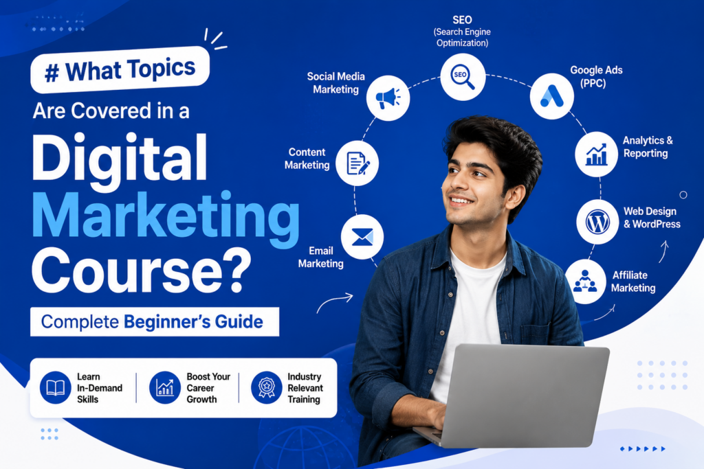 **Meta Title:** What Topics Are Covered in a Digital Marketing Course? Complete Guide 2026