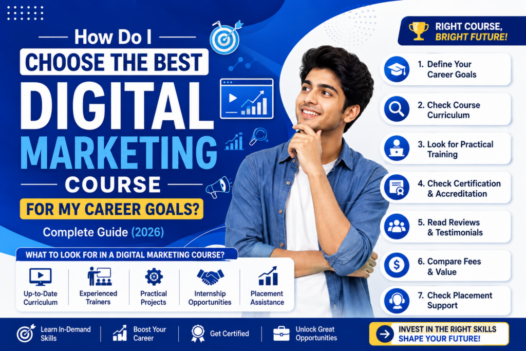 How Do I Choose the Best Digital Marketing Course for My Career Goals? Complete Guide (2026)