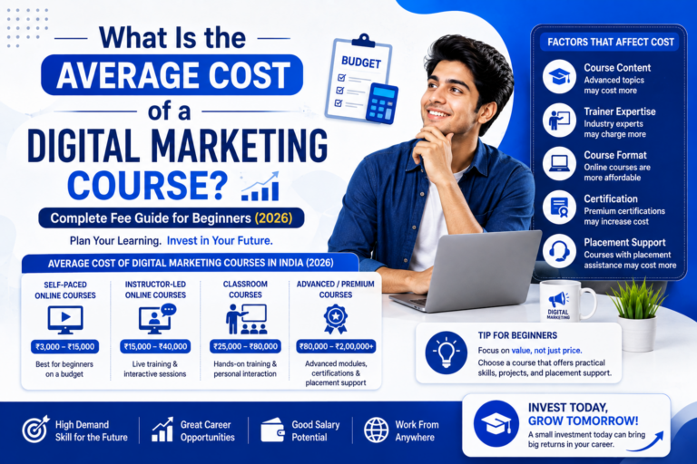 What Is the Average Cost of a Digital Marketing Course? Complete Fee Guide for Beginners (2026)