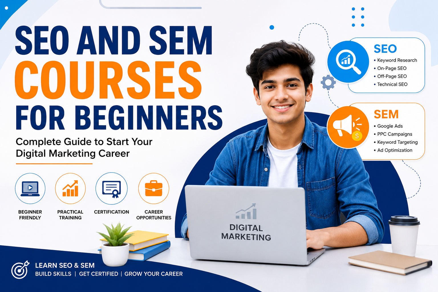 SEO and SEM Courses for Beginners: Complete Guide to Start Your Digital Marketing Career